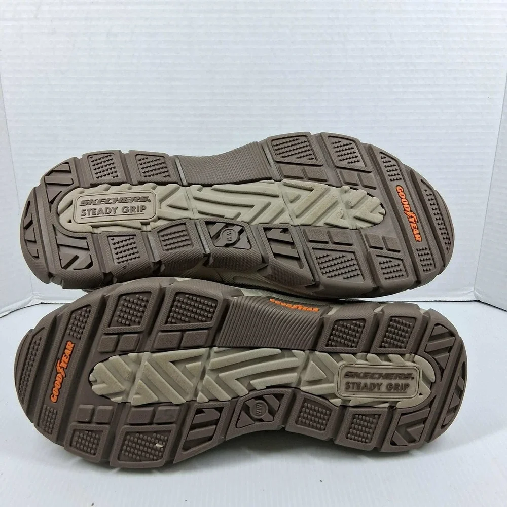 Skechers Slip-ins Relaxed Fit Garza Gervin Mens 9.5 Taupe 204809WW Supportive